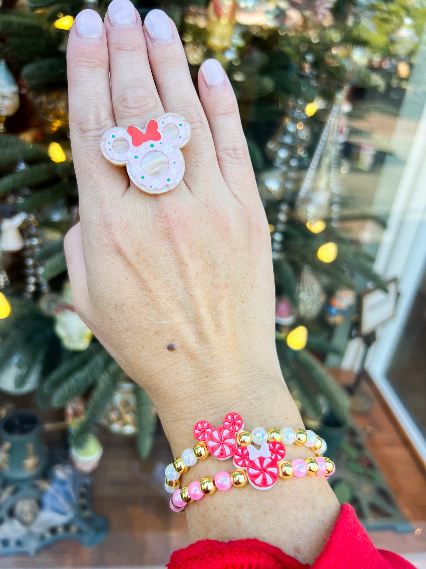 Minnie Pink Wreath Ring