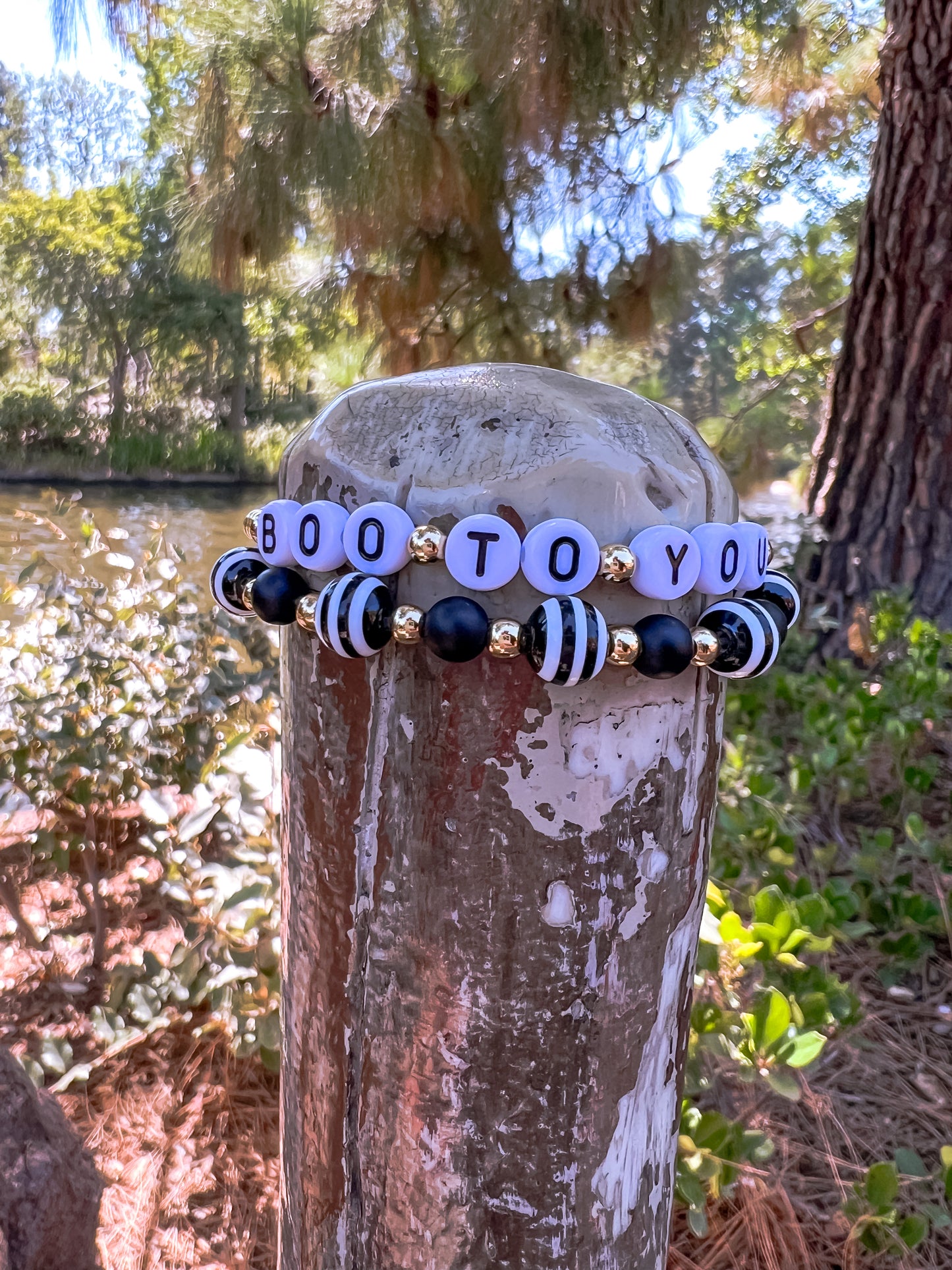 Boo to You (black/white bracelet only)