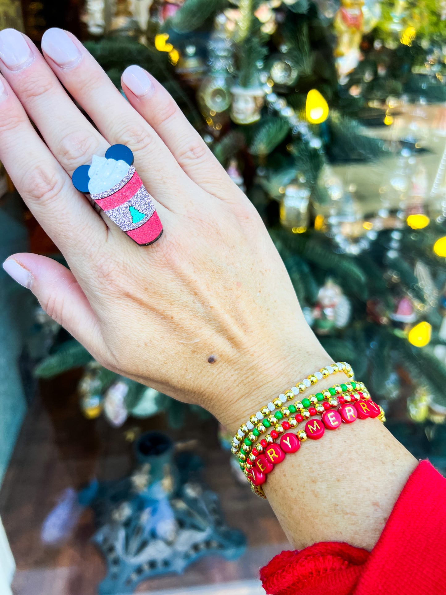 Mickey Holiday Latte Ring