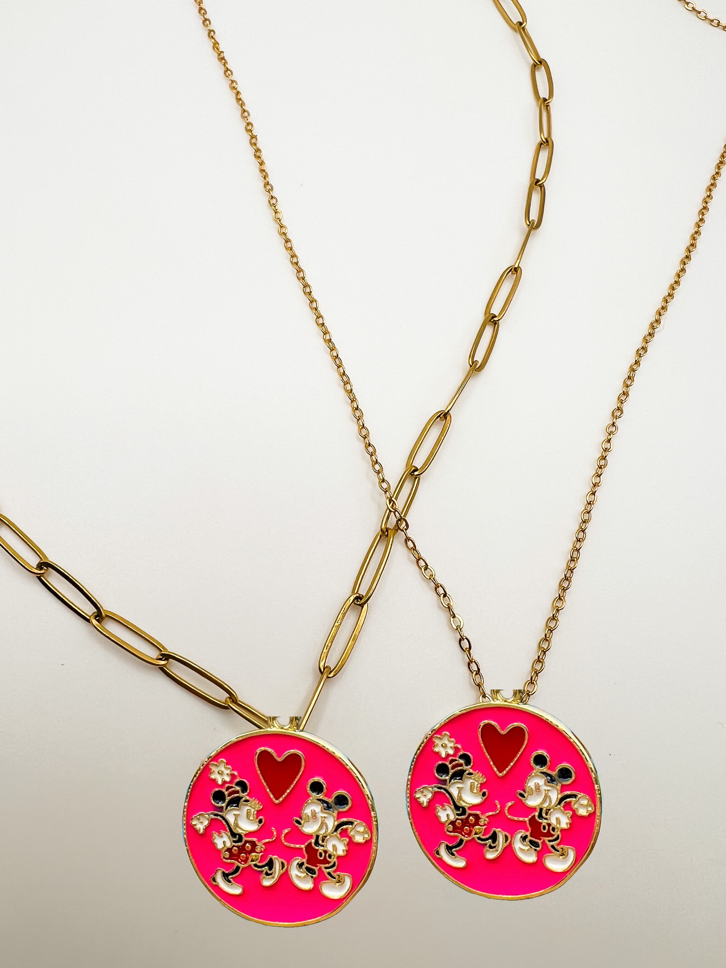 Mouse Couple Necklace