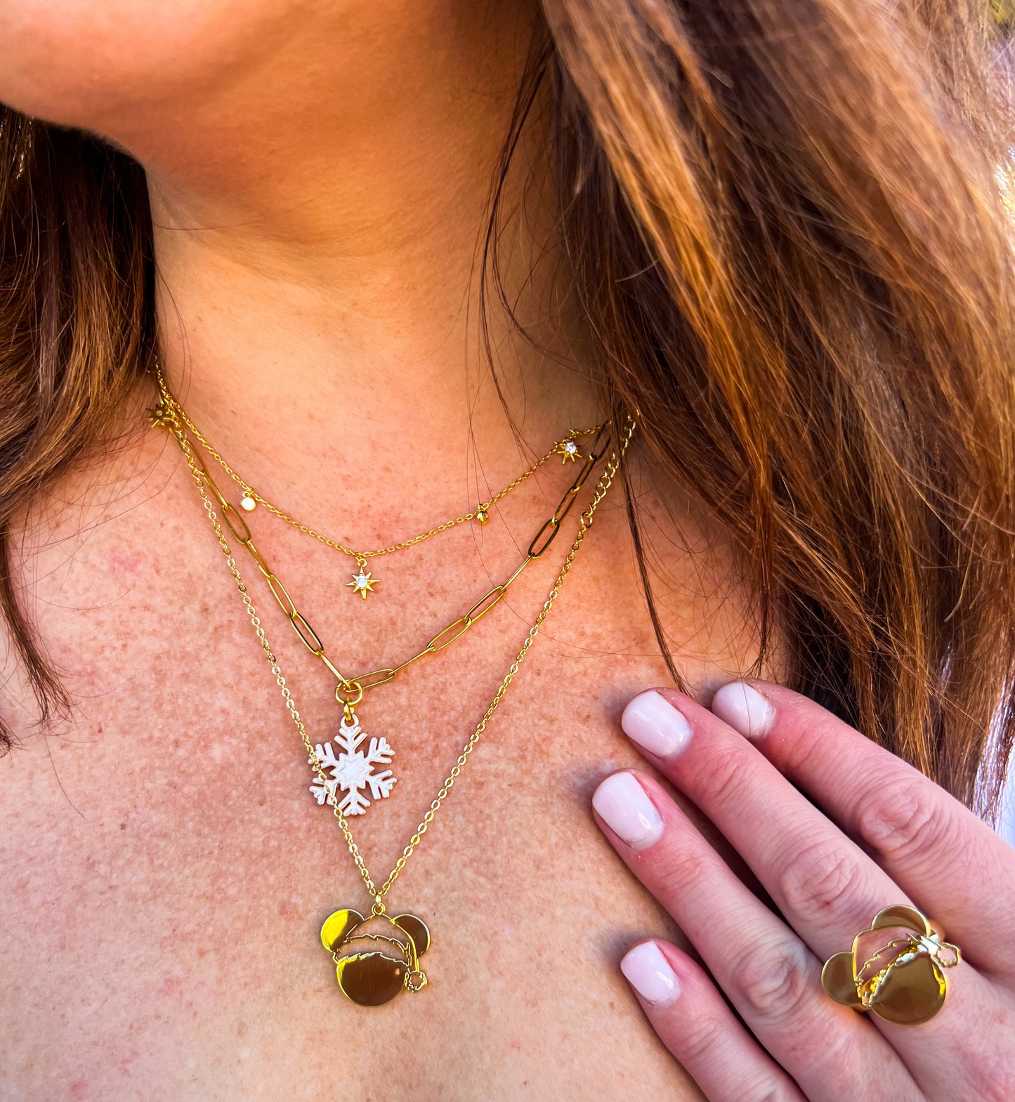 Santa Mouse Necklace