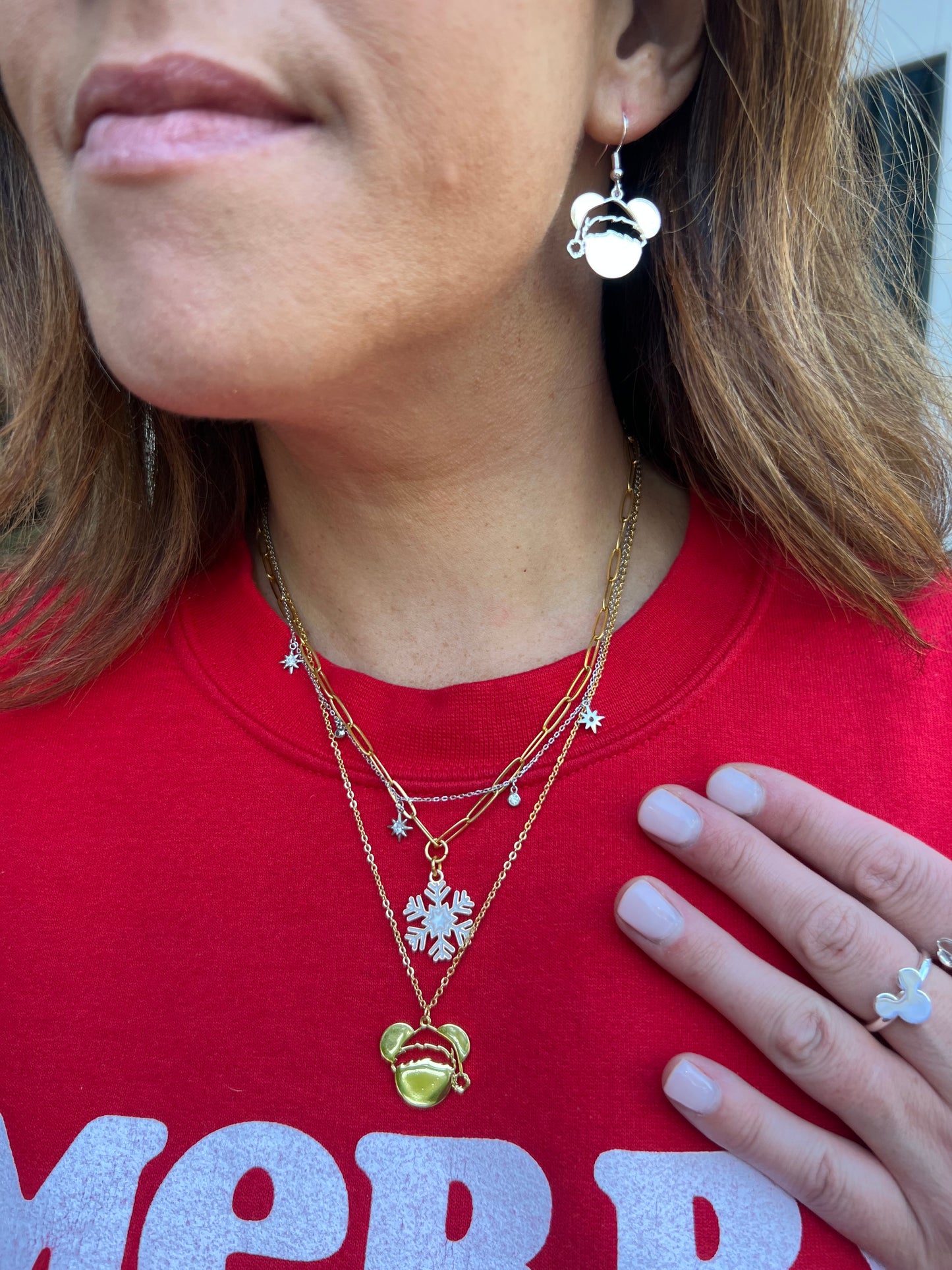 Santa Mouse Earrings