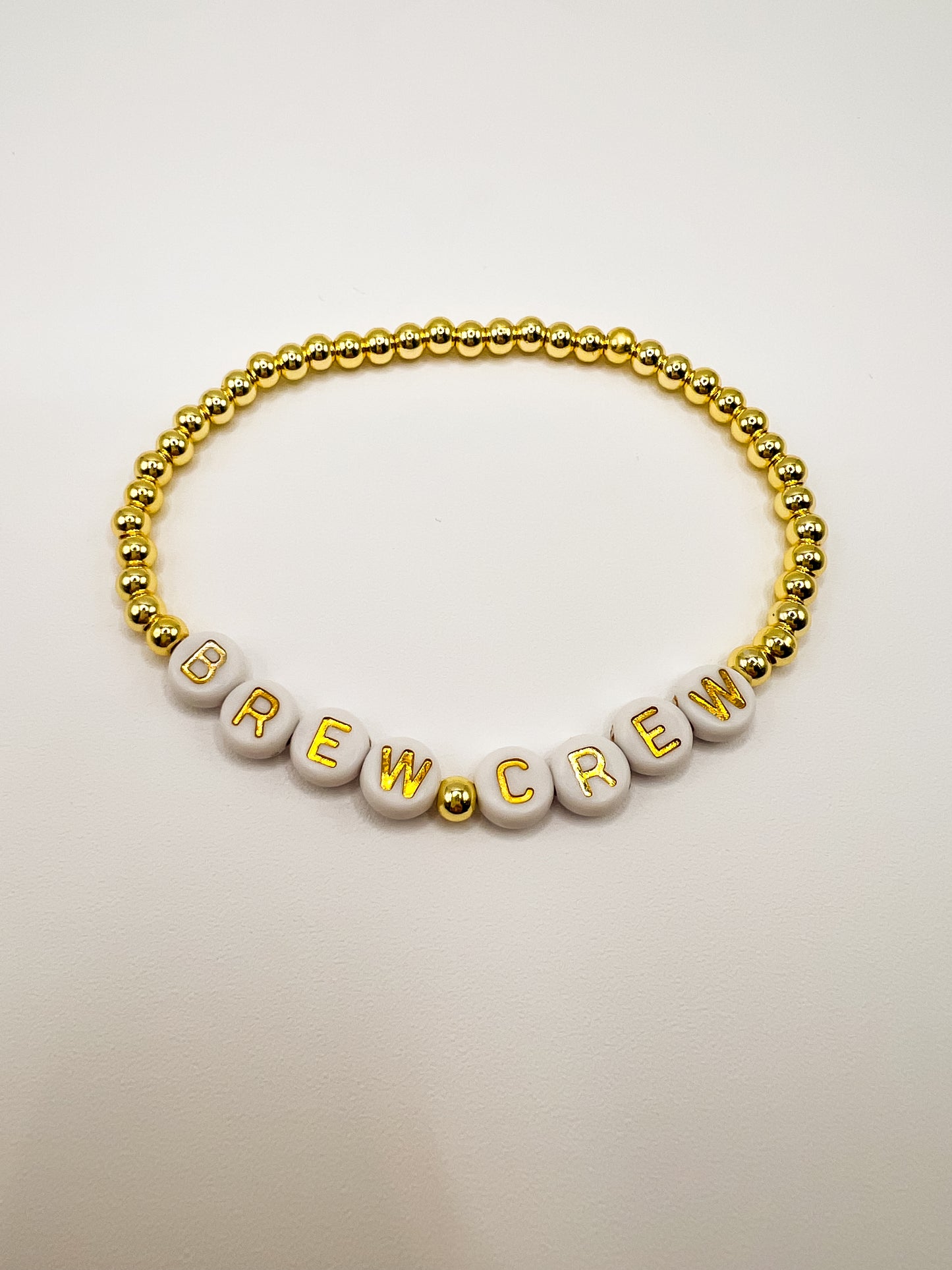 Brew Crew (white and gold)