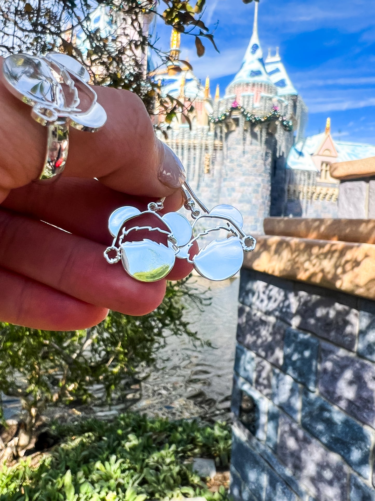 Santa Mouse Earrings