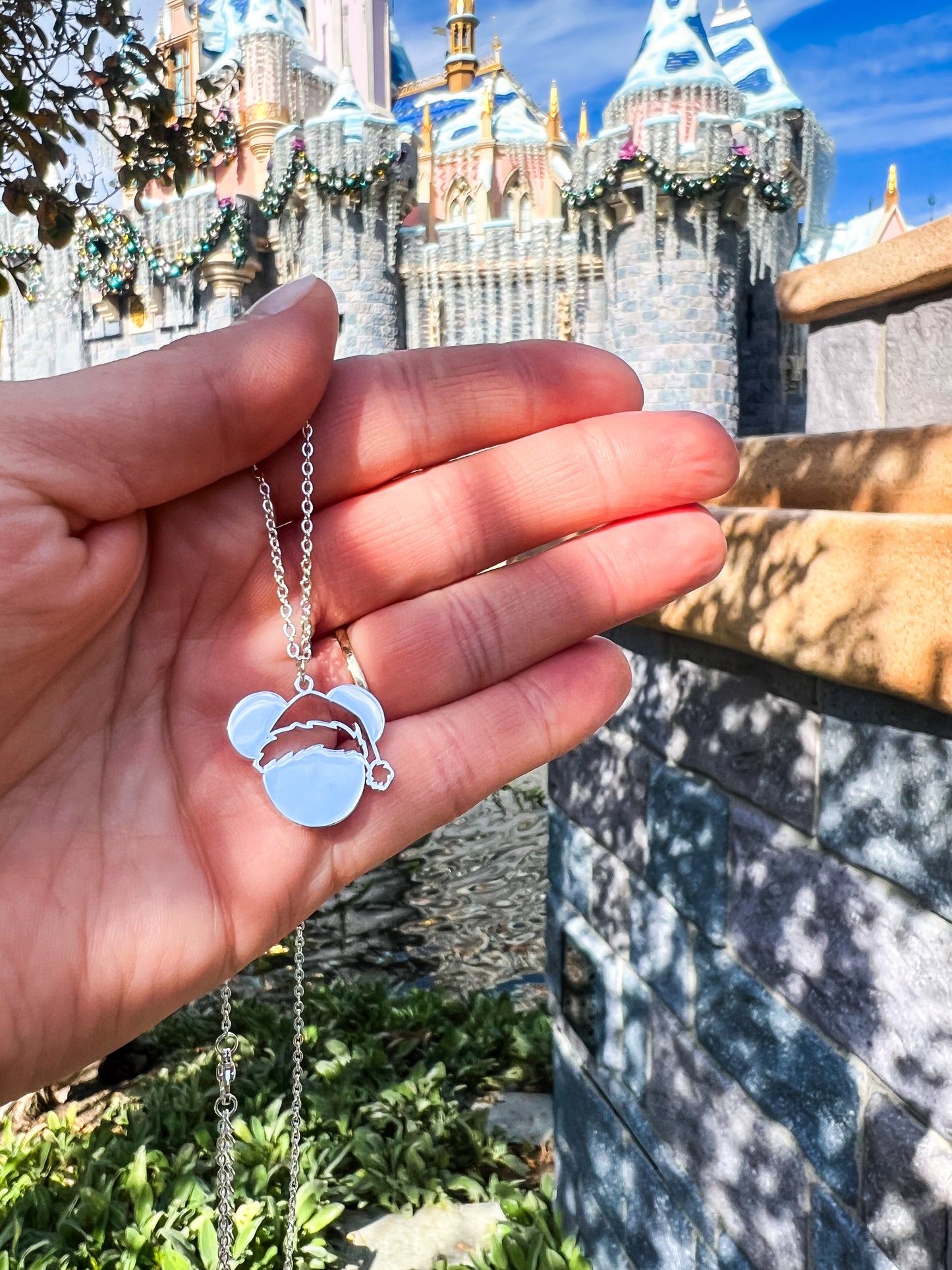 Santa Mouse Necklace