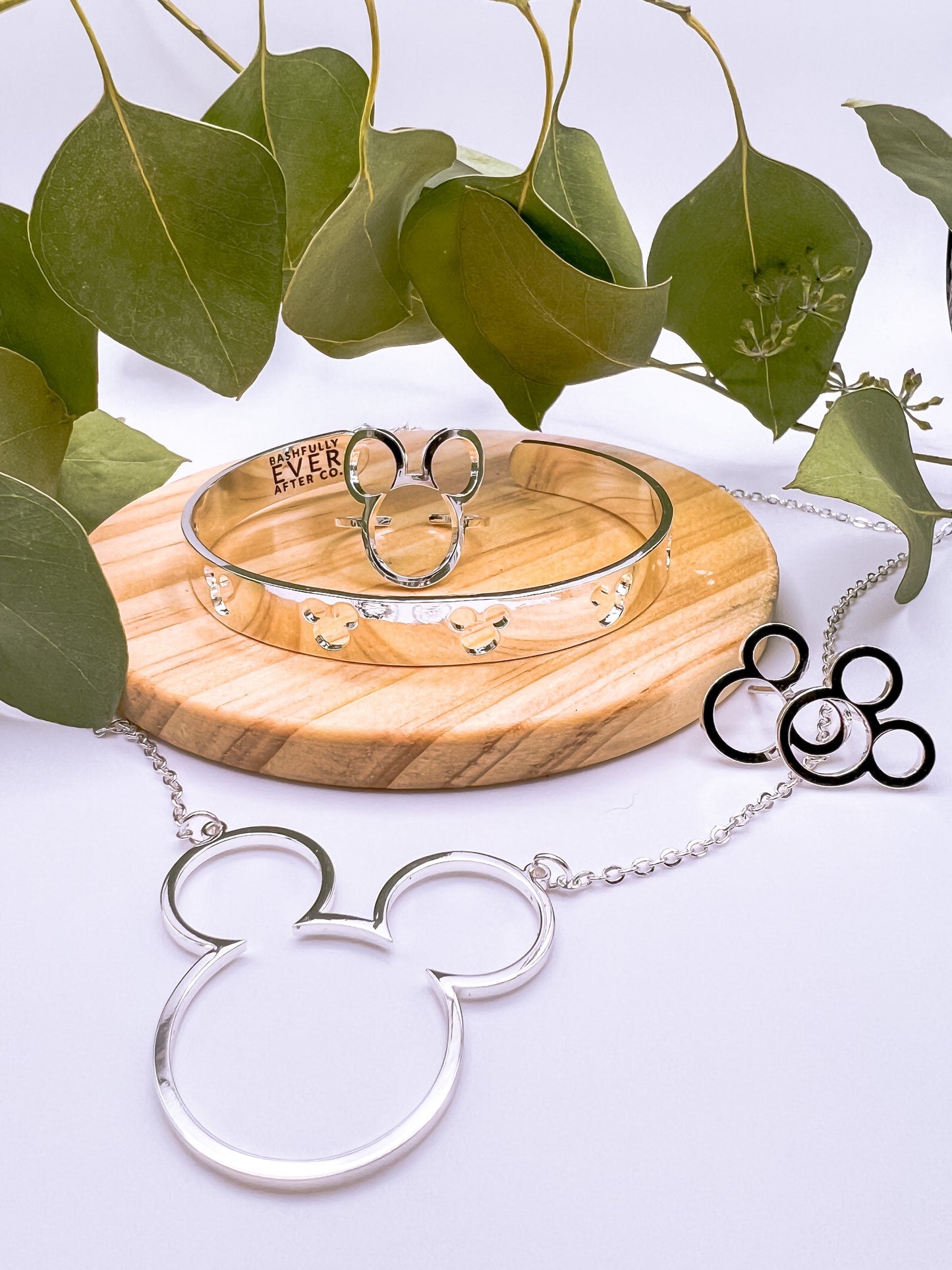 Silver Mouse Cutout Necklace