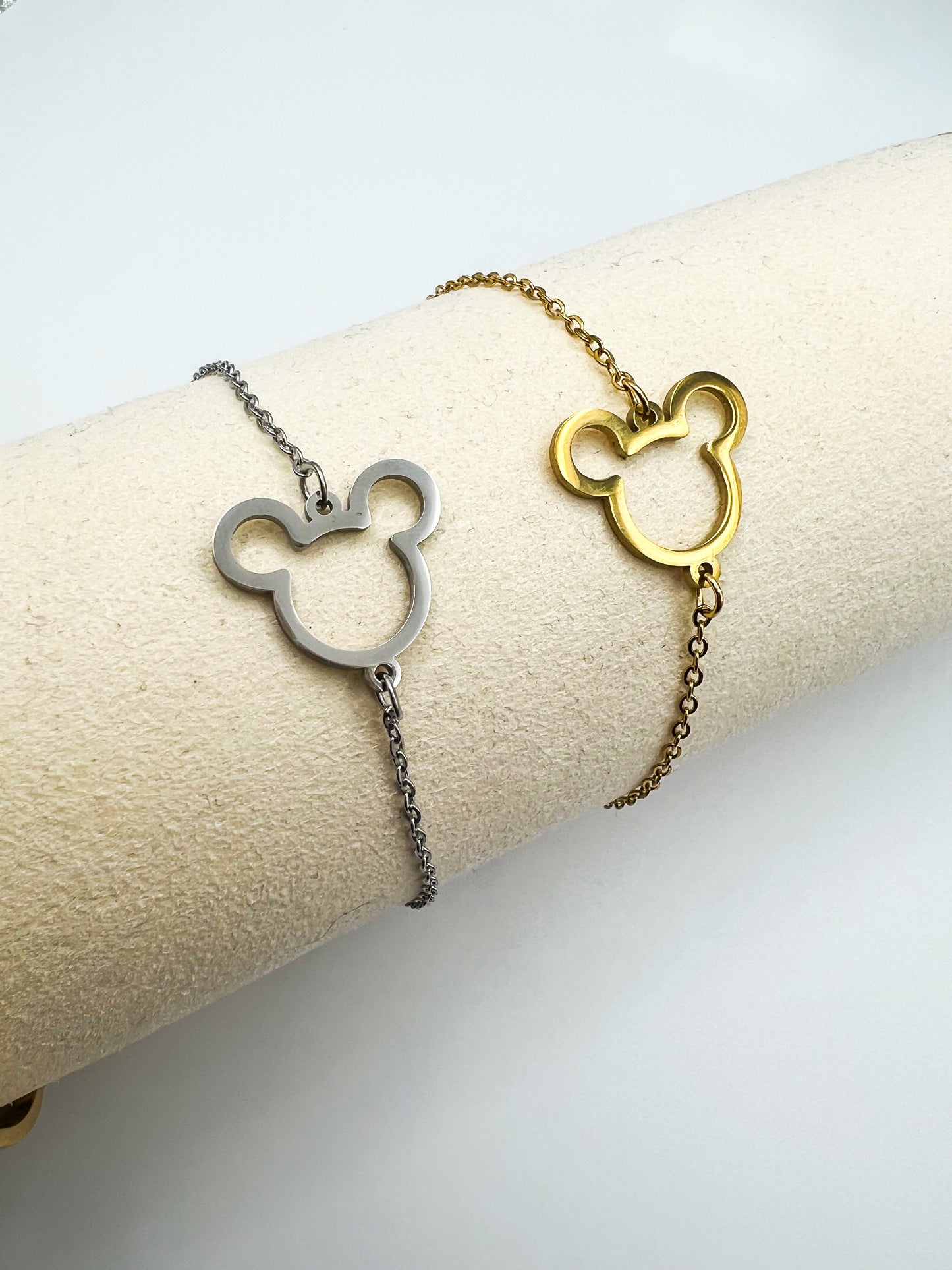Silver Mouse Chain Bracelet