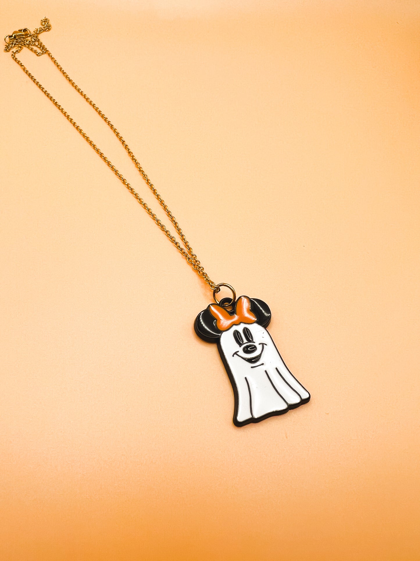 Ghost Girl Mouse Necklace
