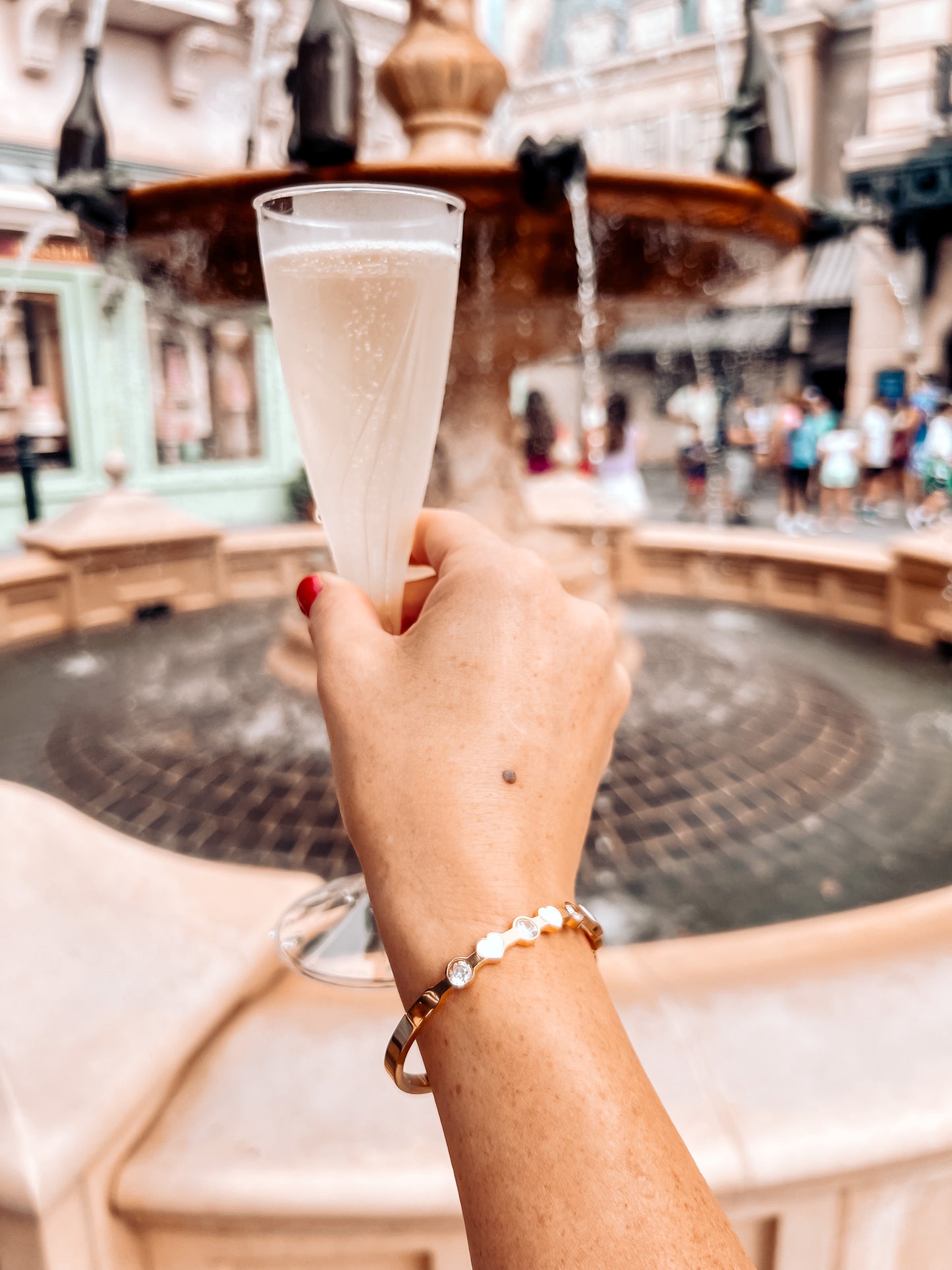 White Heart Bangle