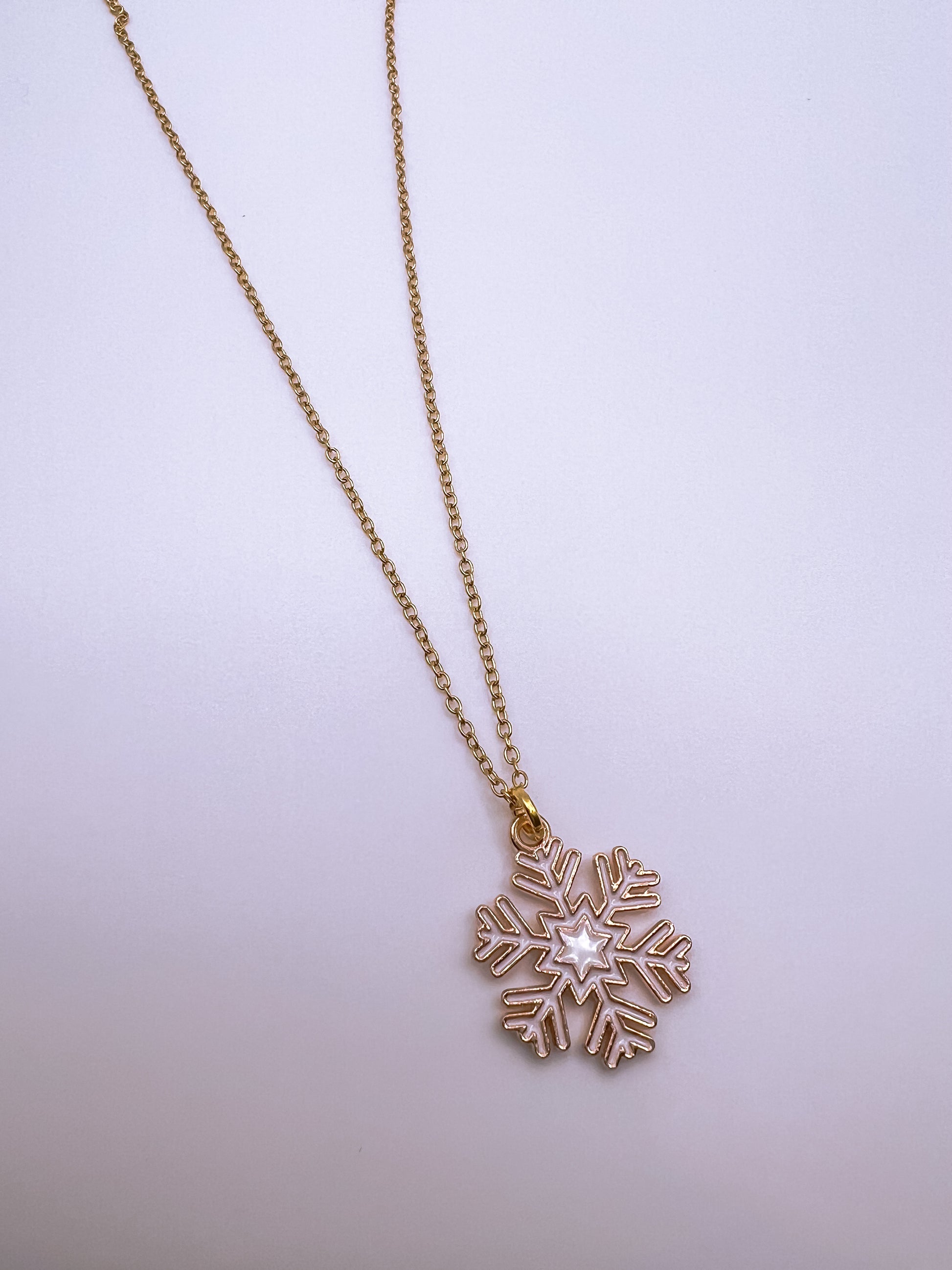 Snowflake Necklace – Bashfully Ever After - Main Image