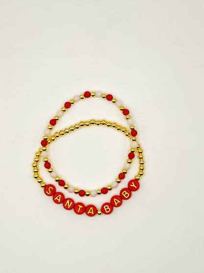 Santa Baby WORDED Bracelet