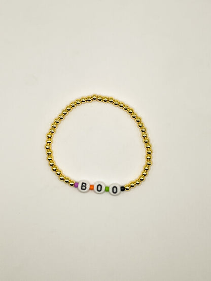 "Boo" Worded Bracelet