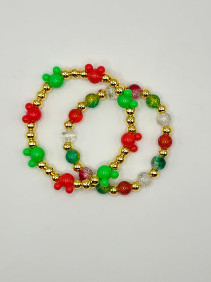 Christmas Beaded Bracelet