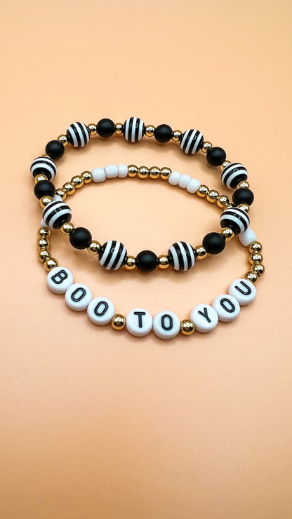 Boo to You (black/white bracelet only)