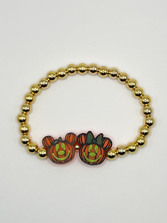 Halloween Couple (Gold Beads)