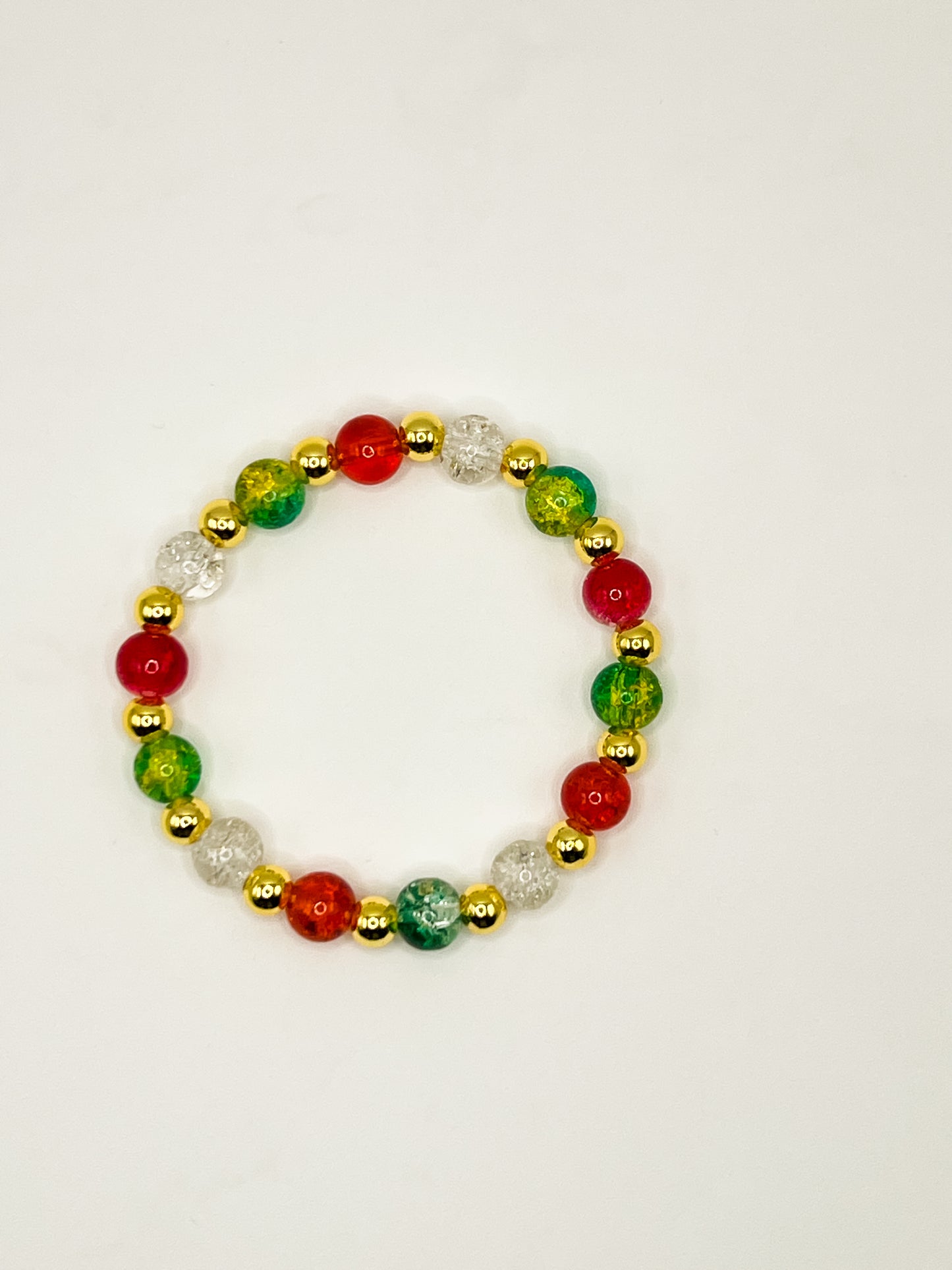 Christmas Beaded Bracelet