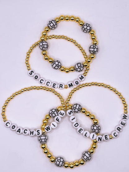 Soccer Ball Bracelet