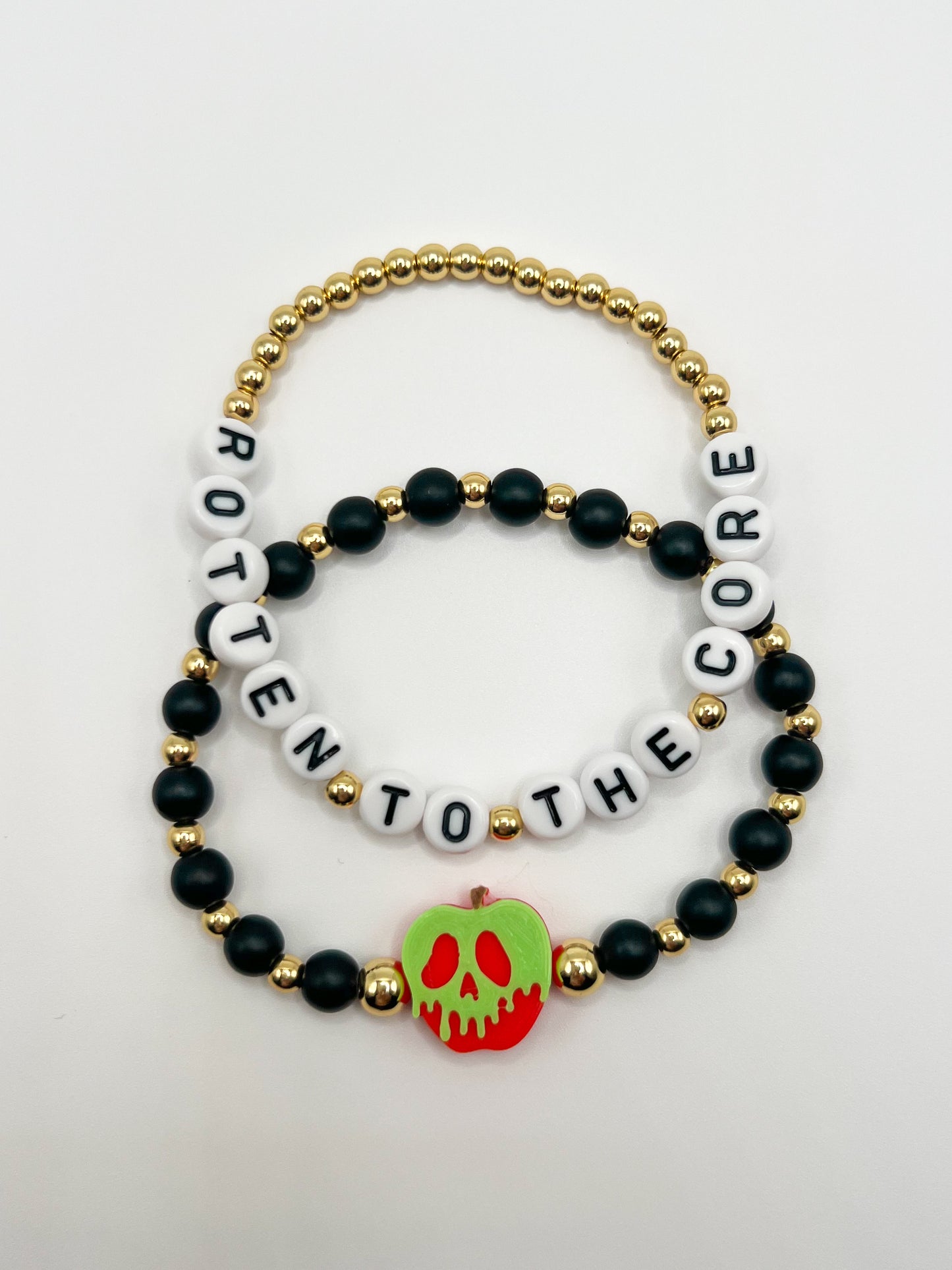 Poison Apple Bracelet (Black Beads)