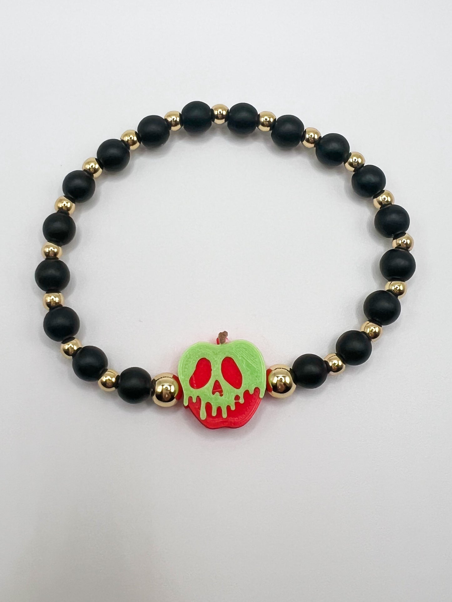 Poison Apple Bracelet (Black Beads)
