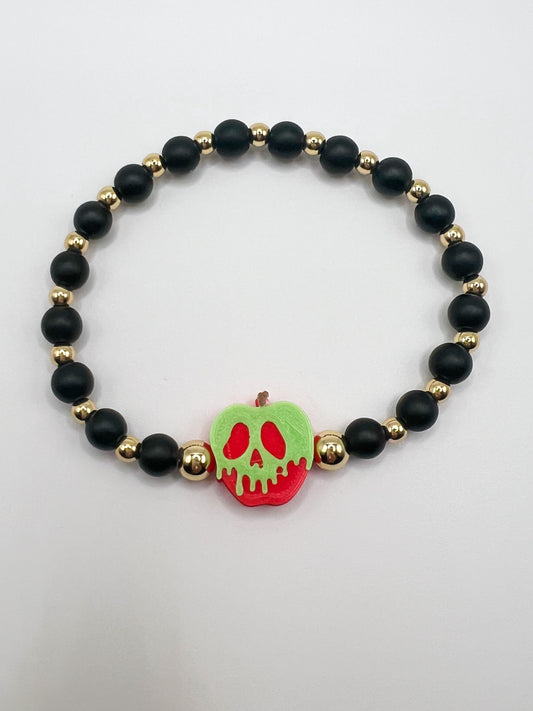 Poison Apple Bracelet (Black Beads)