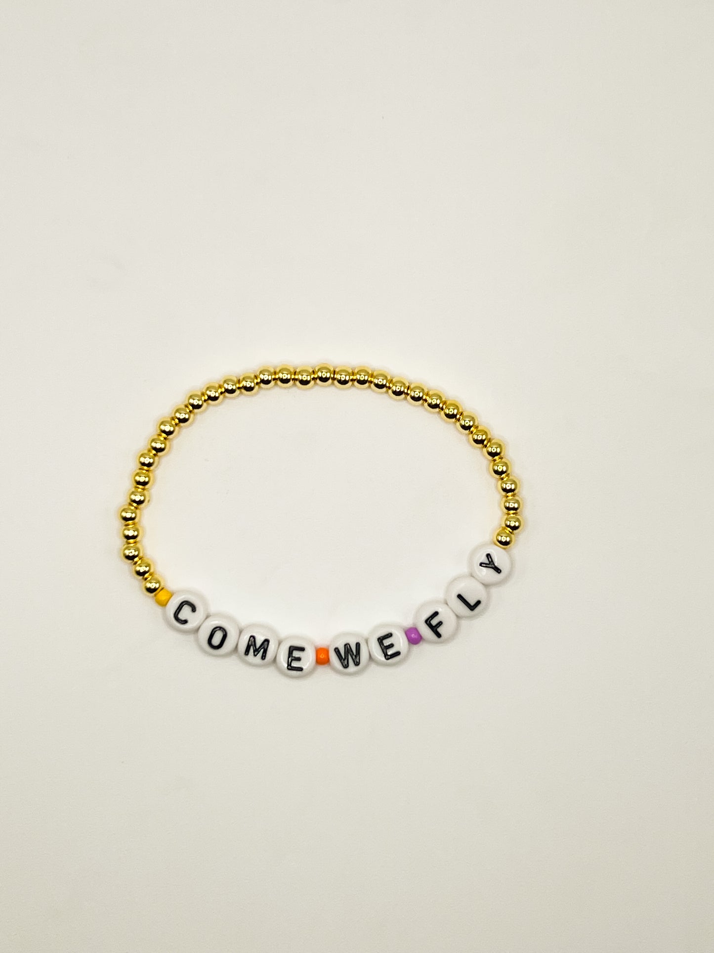 "Come We Fly" Worded Bracelet