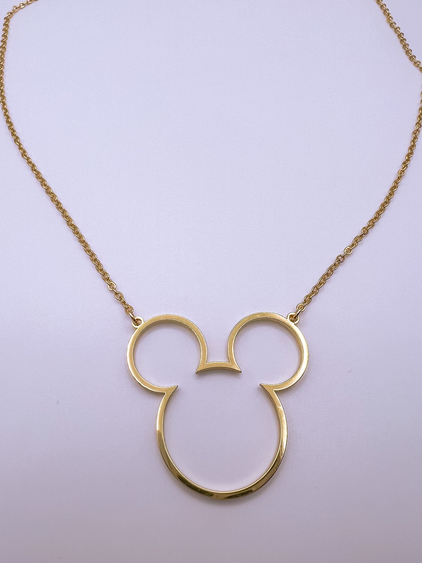 GoldMouse Cutout Necklace