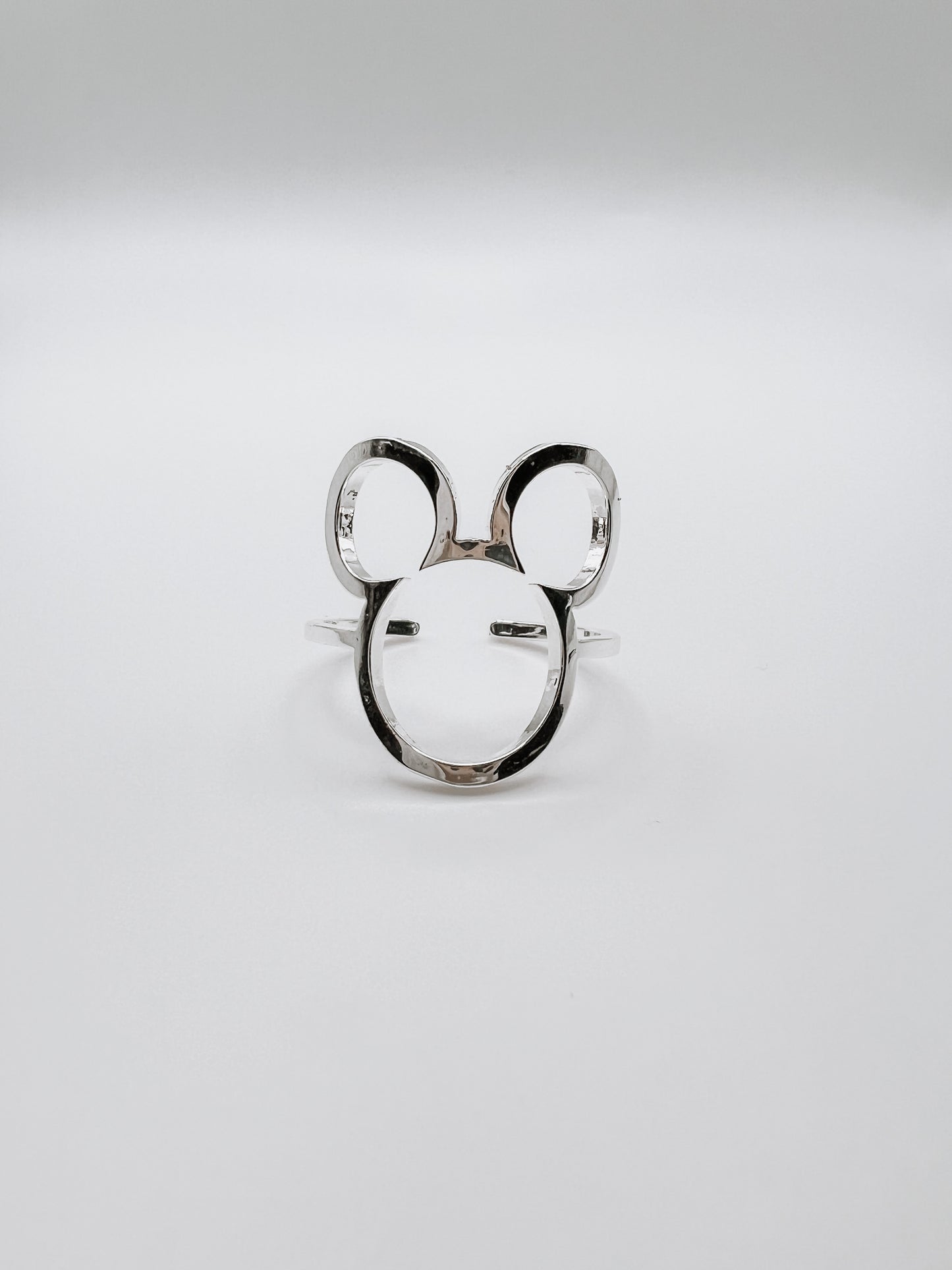 Silver Mouse Cutout Ring