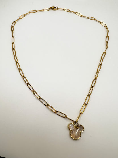 Opal Mouse Necklace
